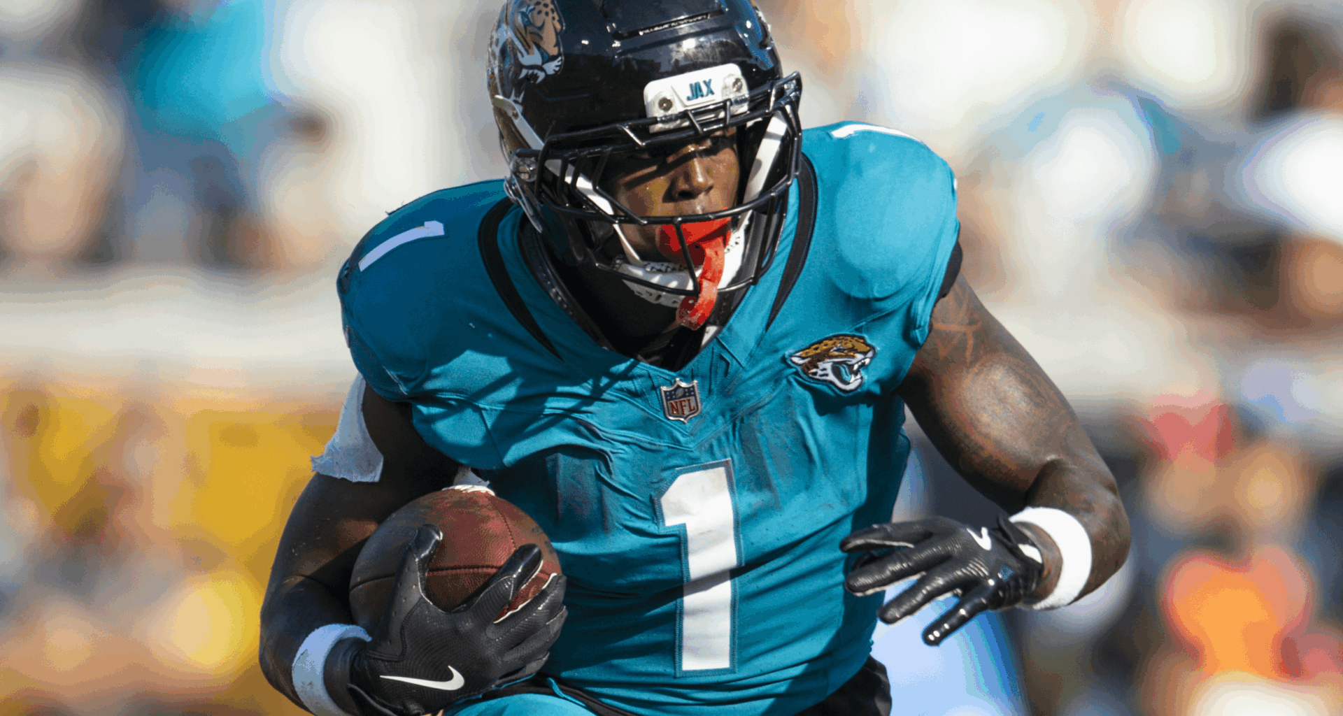 Travis Etienne of the Jacksonville Jaguars