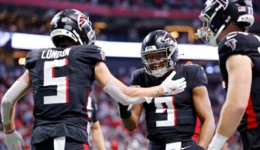 Drake London, Michael Penix injury status