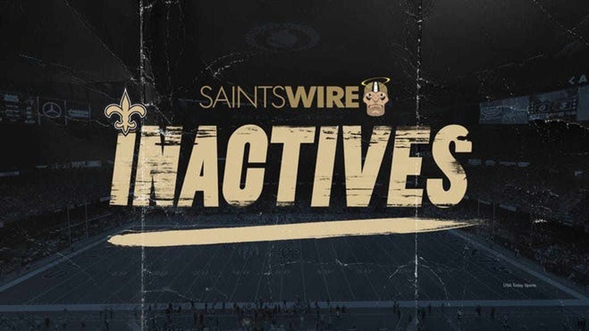 Saints, Panthers announce lists of inactive players for Week 10 game