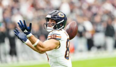 Bears tight end Cole Kmet injures head/neck vs Bengals in NFL Week 9
