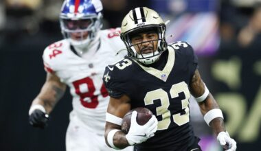 How does each Saints rookie grade out based on the first 10 games?