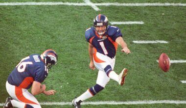 Jason Elam and Matt Prater bumped down longest FG list