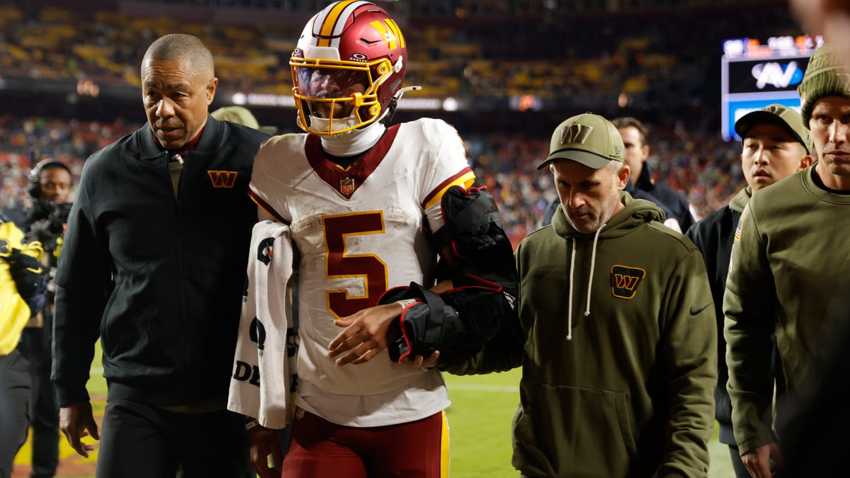 How long is Jayden Daniels out? Injury update for Commanders QB