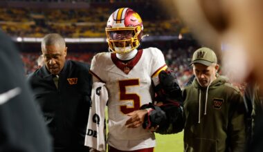 Jayden Daniels' elbow injury evaluated differently with 'hindsight'