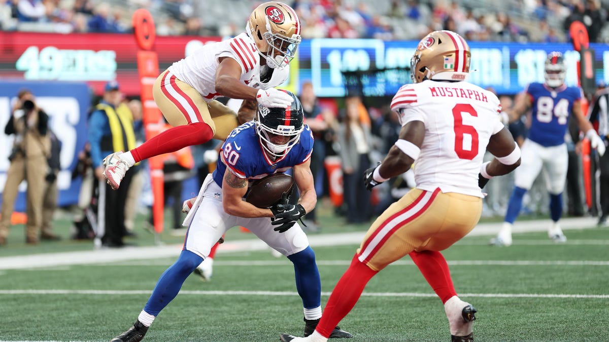 Gunner Olszewski was Giants' highest-graded player in Week 9 loss