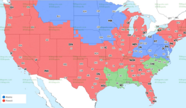 NFL TV broadcast maps, announcers for Week 10