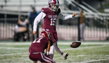 Oak Ridge's Pearson a semifinalist for Kicker of the Year