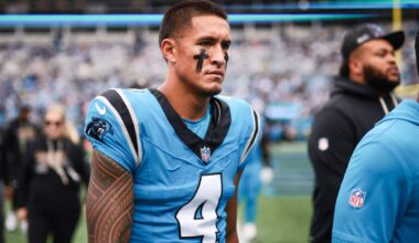 Panthers-Saints injury report: Tetairoa McMillan injured Friday