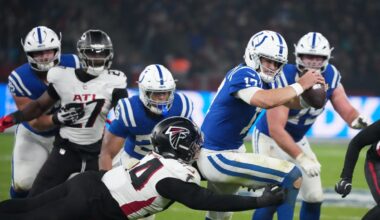 Colts Shane Steichen on offensive line, sacks and Daniel Jones