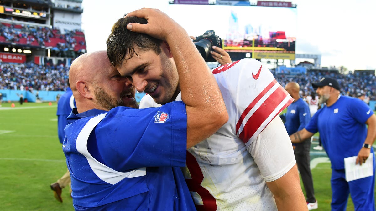 Daniel Jones reacts to NY Giants firing former coach Brian Daboll