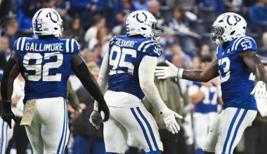 Breaking down Colts' Week 10 playing time and snap counts vs. Falcons