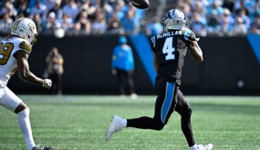 Get tickets to see Tetairoa McMillan vs. the Falcons