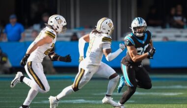 Chuba Hubbard player props odds, tips and betting trends for Week 11