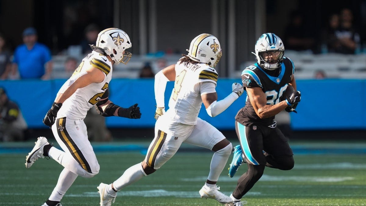 Chuba Hubbard player props odds, tips and betting trends for Week 11