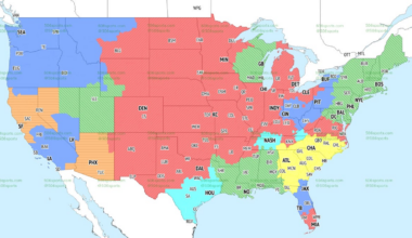 TV map for NFL Week 11