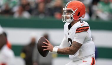 Ravens vs. Browns spread, line, over/under