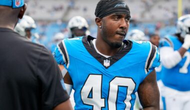Panthers announce roster additions for Week 11 matchup vs. Falcons