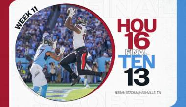 Tennessee Titans fall, as Houston Texans walk off a 16-13 victory