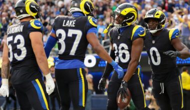 Playing time breakdown vs. Seahawks in Week 11