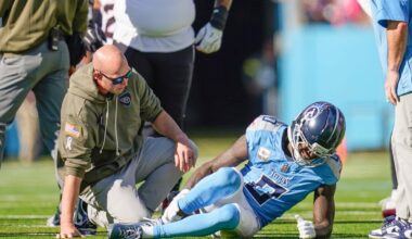 Titans top WR Calvin Ridley suffers broken fibula in loss to Texans