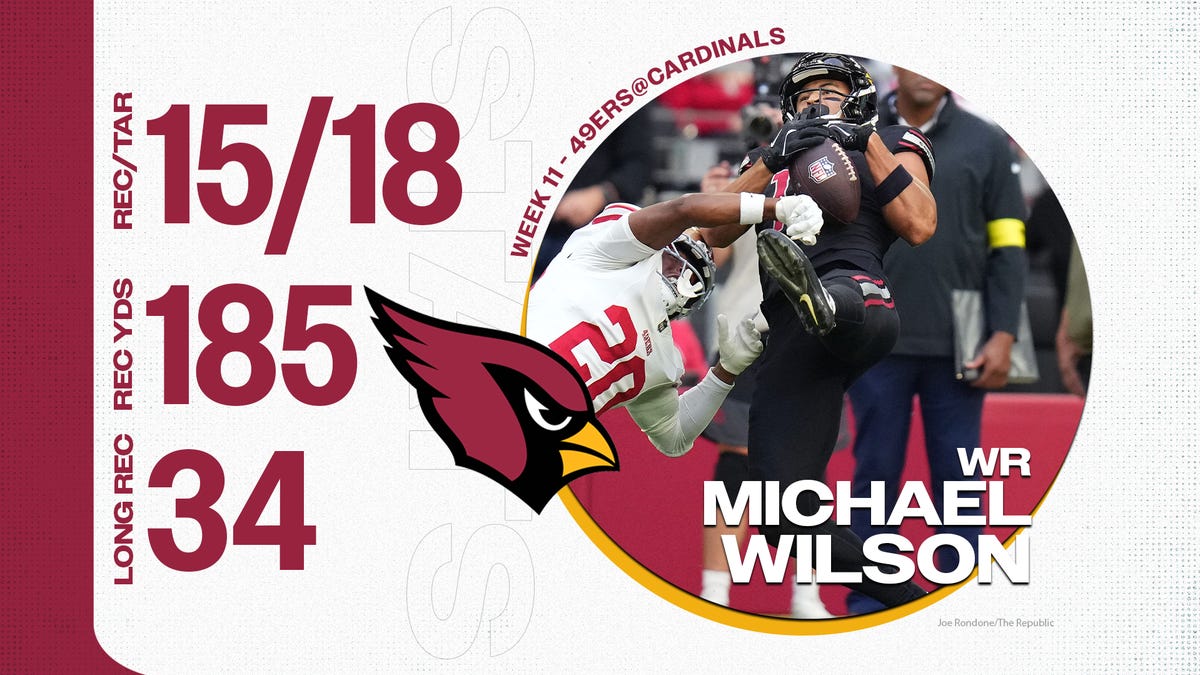 Cardinals WR Michael Wilson has monster game in loss to 49ers