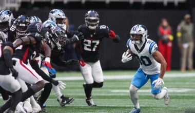 Chuba Hubbard player props odds, tips and betting trends for Week 12