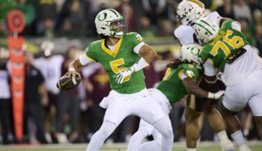 Dante Moore predicted to join Dillon Gabriel in ESPN's 2026 mock draft