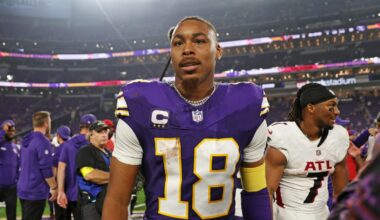 Justin Jefferson is focused despite the results on the field for him