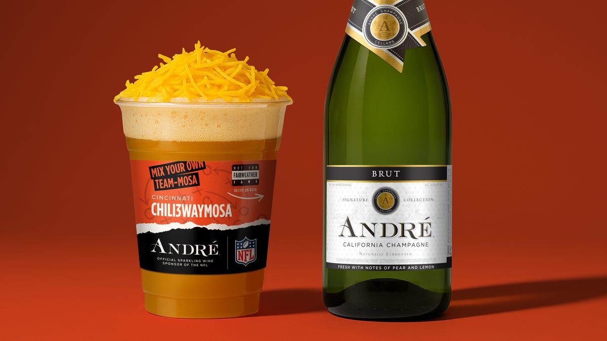 Bengals-inspired 3-Way mimosa has cheese and pasta water in it. Ew?