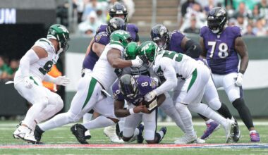 The Jets head to Baltimore to face the Ravens with Tyrod Taylor at QB