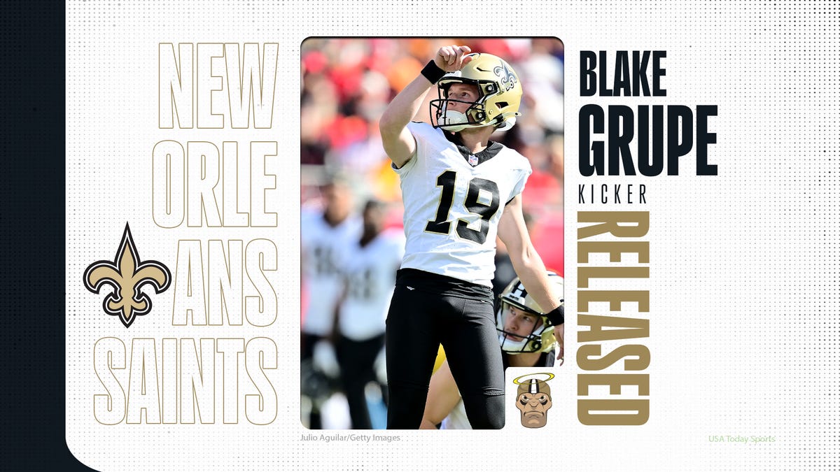 New Orleans Saints release struggling kicker Blake Grupe