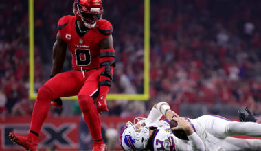 Bills vs. Texans: Houston gets 8 sacks on Josh Allen amid offensive line implosion in 23-19 defeat of Buffalo