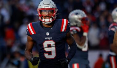 Patriots WR Kayshon Boutte leaves game, ruled out with hamstring injury