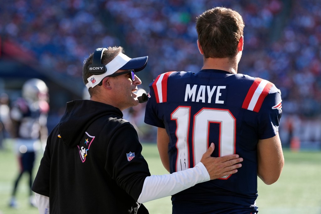 Robert Kraft gives 'lot of credit' for Drake Maye's success to Josh McDaniels