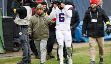 Jaxson Dart back at Giants practice in next protocol step