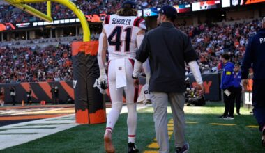 Patriots rule out two key players ahead of Monday night matchup with Giants