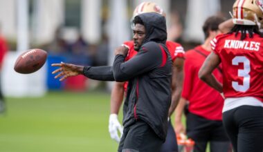 49ers' Shanahan not ruling out Brandon Aiyuk despite July contract move