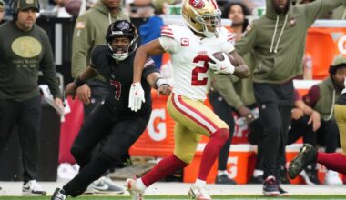49ers' interceptions, Skyy Moore return key win over Cardinals