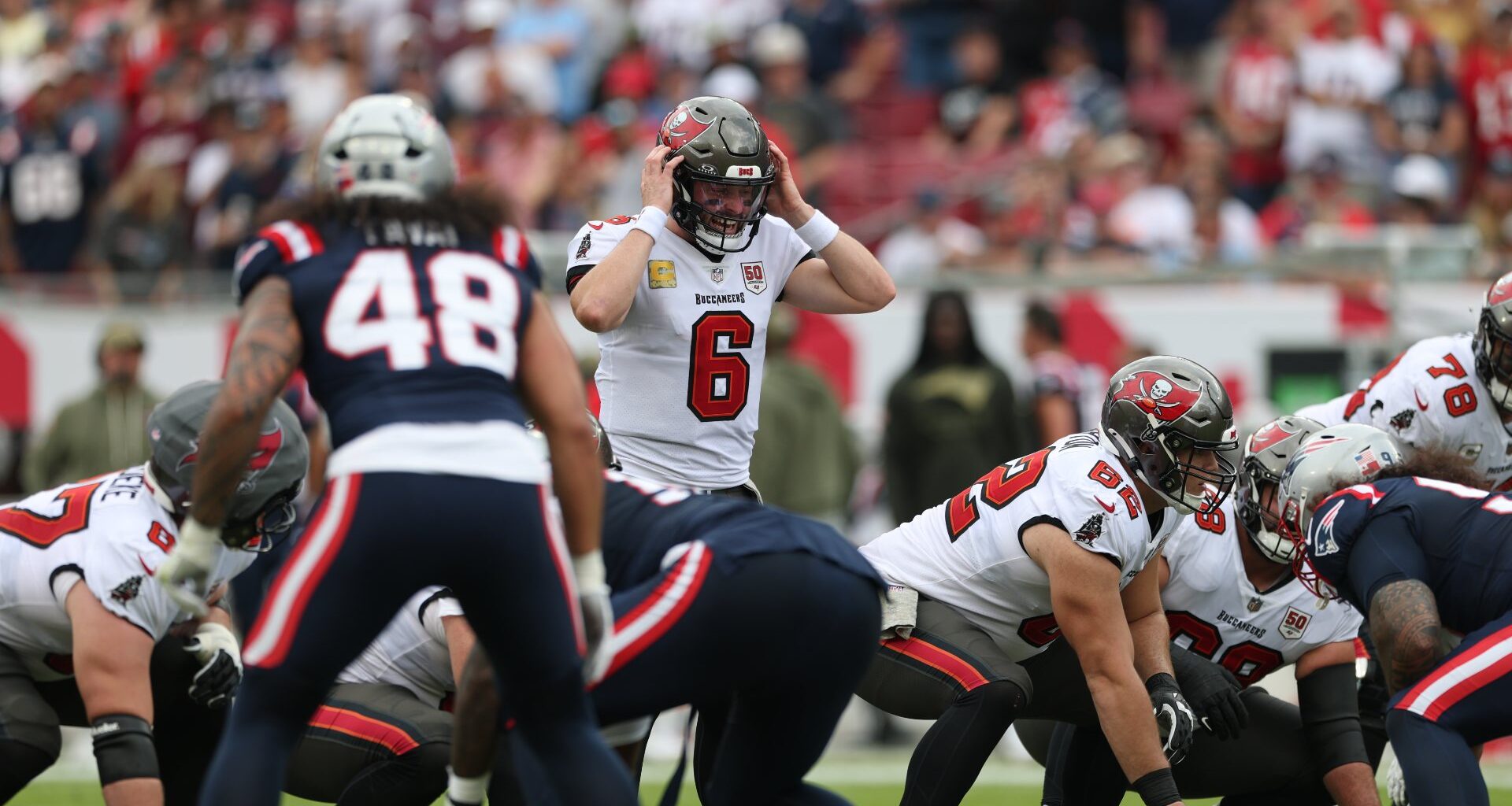 Bucs’ Baker Mayfield Shares Praise For Patriots After Loss