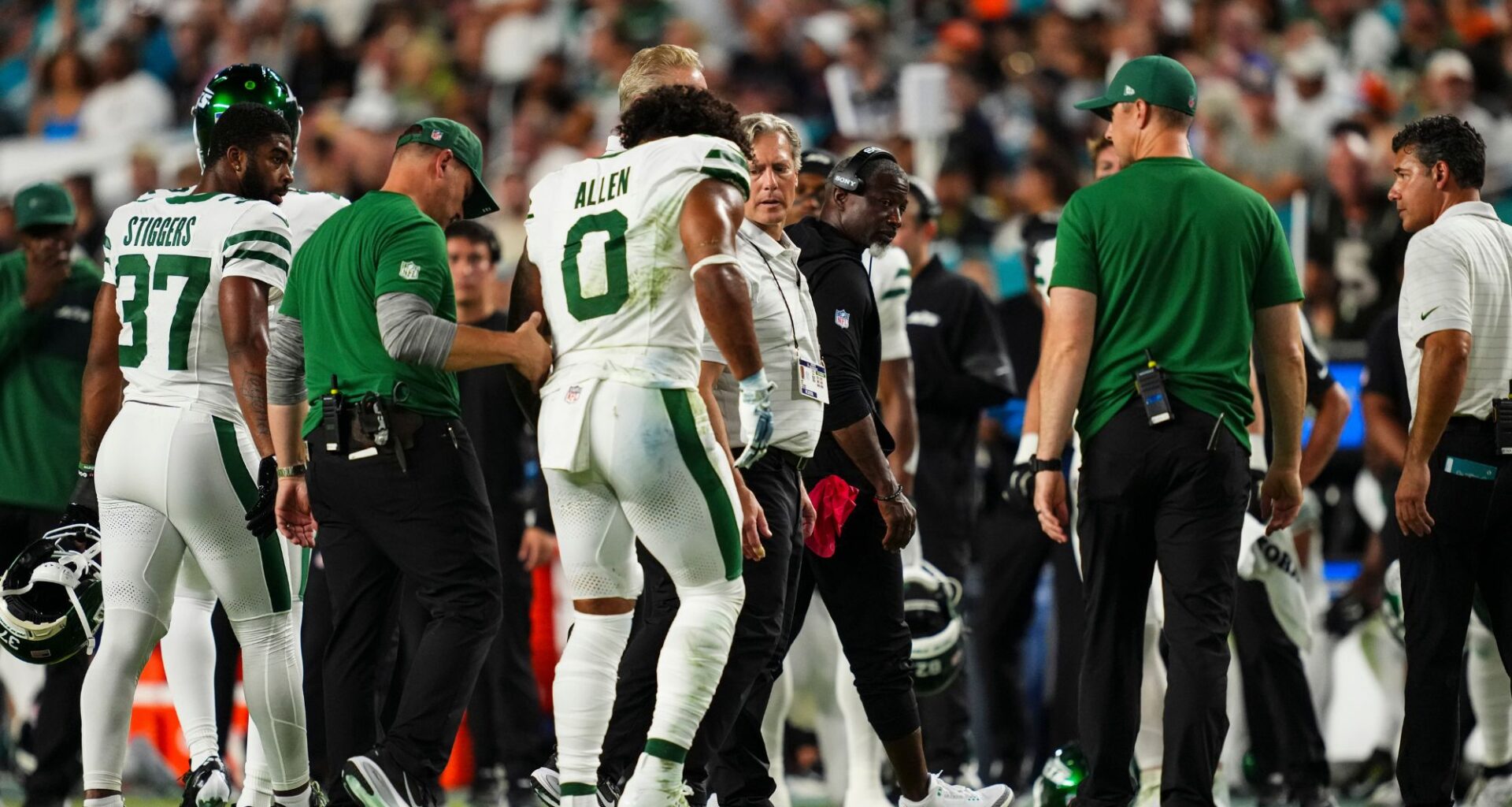 NY Jets' Aaron Glenn says Braelon Allen likely won’t return this season