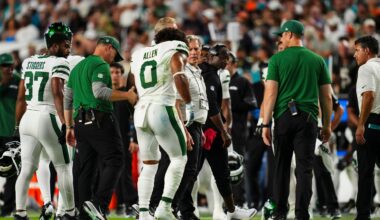 NY Jets' Aaron Glenn says Braelon Allen likely won’t return this season