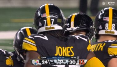 Steelers Place OT Broderick Jones On IR, Make Roster Moves Ahead Of Bills Game