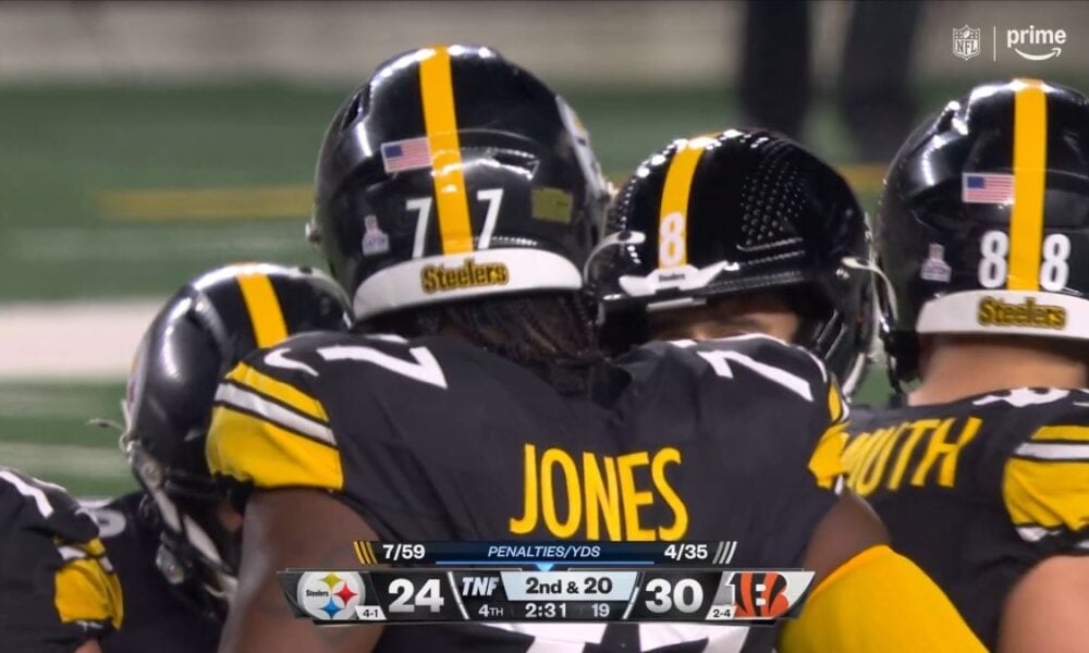 Steelers Place OT Broderick Jones On IR, Make Roster Moves Ahead Of Bills Game