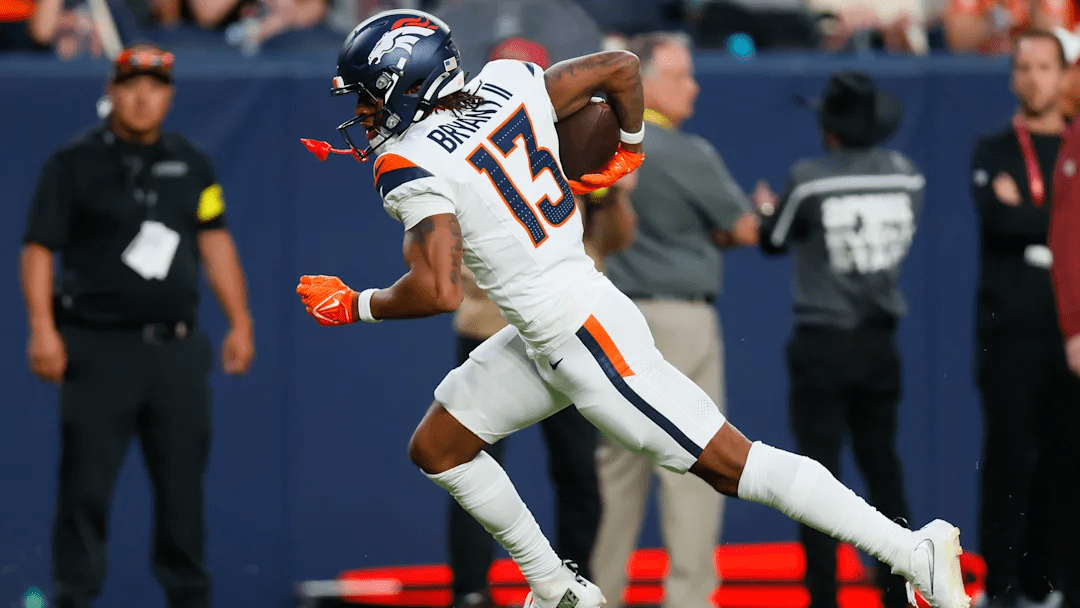 Rookie WR Pat Bryant in the preseason.