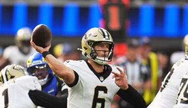 Tyler Shough’s first start limited as New Orleans Saints held to 16:07 time of possession