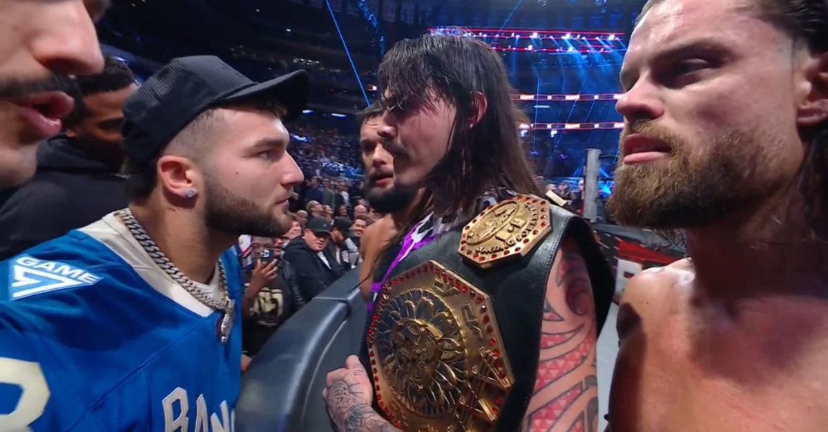 The New York Giants & Andrew Schulz got into it with The Judgment Day on Raw