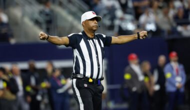 NFL Ref Adrian Hill Carted Off Field After Suffering Injury in Bills vs. Texans