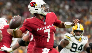 Brissett will start third straight game at QB for Cardinals because of Murray's foot injury