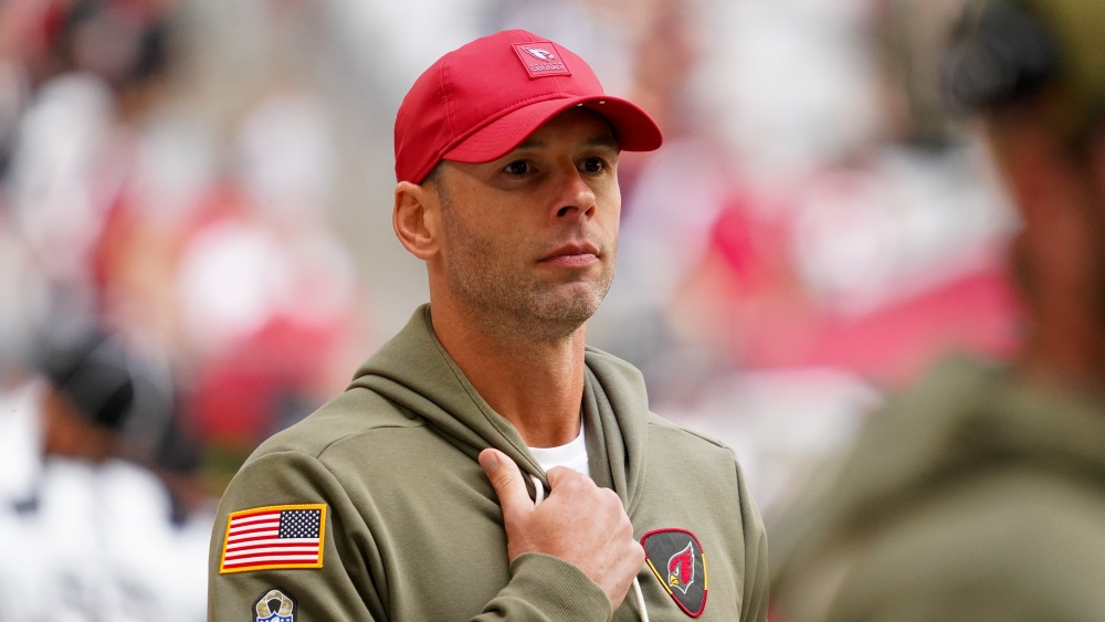 Cardinals coach Jonathan Gannon...