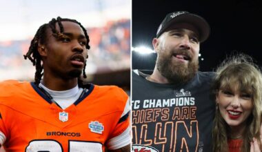 Jahdae Barron Name-Drops Taylor Swift After Hitting Travis Kelce